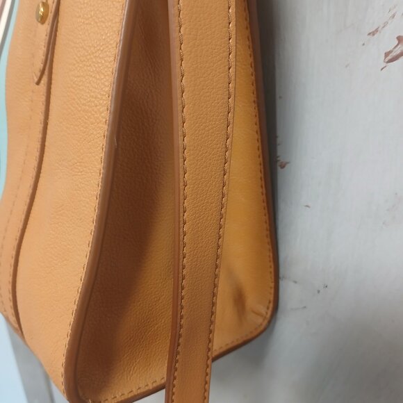 Fossil Tan Satchel with Striped Accent - Picture 10 of 11